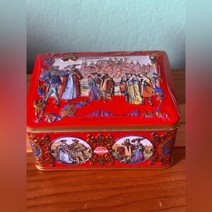 VTG 7x5x3" Cookie Tin MUSIC BOX NURNBERG Germany